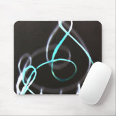 Musiciaan Turquoise Abstract Muismat (Met muis)