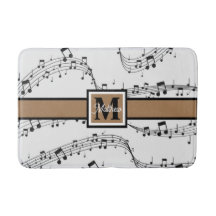 Musiciaans monogram zwart en wit