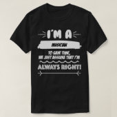 Musiciaanse banencadeau voor elke muzikant Funny S T-shirt (Design voorkant)