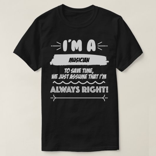 Musiciaanse banencadeau voor elke muzikant Funny S T-shirt (Design voorkant)