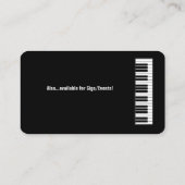 Musiciaanse componist Arranger-lerarentoetsenbord Visitekaartje (Achterkant)