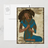 Musiciaanse Folk Art Briefkaart (Voorkant / Achterkant)