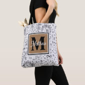 Musiciaanse monogram tote bag (Dichtbij)