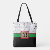 Musiciaanse monogram tote bag (Achterkant)