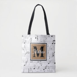 Musiciaanse monogram tote bag