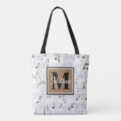 Musiciaanse monogram tote bag (Achterkant)