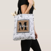 Musiciaanse monogram tote bag (Dichtbij)