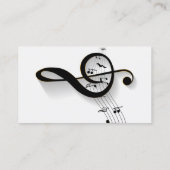 Musiciaanse Musical Muzieknoten Teacher Band Singa Visitekaartje (Achterkant)