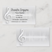 Musiciaanse Musical Muzieknoten Teacher Band Singa Visitekaartje (Voorkant / Achterkant)