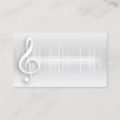 Musiciaanse Musical Muzieknoten Teacher Band Singa Visitekaartje (Achterkant)