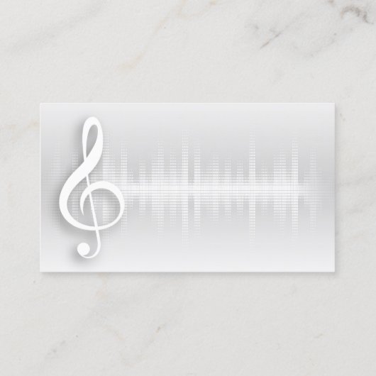 Musiciaanse Musical Muzieknoten Teacher Band Singa Visitekaartje (Achterkant)