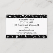 Musiciaanse muziekopnemer visitekaartje (Achterkant)