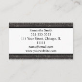 Musiciaanse muziekopnemer visitekaartje (Achterkant)