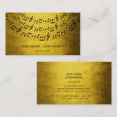 Musiciaanse zanger Componist Pianist Grungy Mustar Visitekaartje (Voorkant / Achterkant)