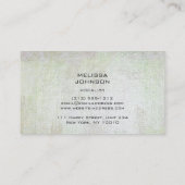 Musiciaanse zanger Componist Pianist Metallic Past Visitekaartje (Achterkant)