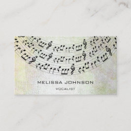 Musiciaanse zanger Componist Pianist Metallic Past Visitekaartje