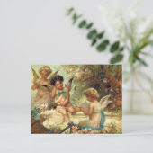 Musician Angels van Hans Zatzka, Victoriaans kunst Briefkaart (Staand voorkant)