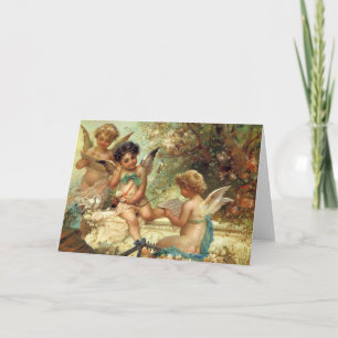 Musician Angels van Hans Zatzka, Victoriaans kunst Kaart