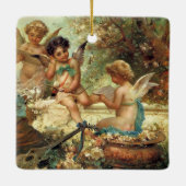 Musician Angels van Hans Zatzka, Victoriaans kunst Keramisch Ornament (Achterkant)