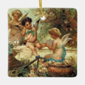 Musician Angels van Hans Zatzka, Victoriaans kunst Keramisch Ornament (Voorkant)