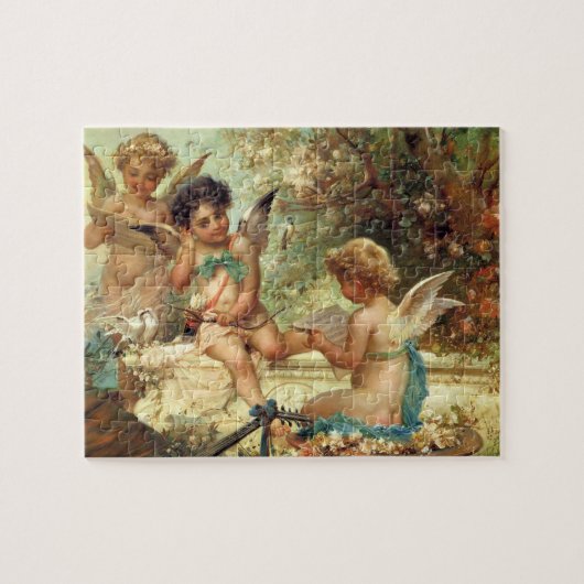 Musician Angels van Hans Zatzka, Victoriaans kunst Legpuzzel (Horizontaal)