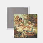 Musician Angels van Hans Zatzka, Victoriaans kunst Magneet (Voorkant / Achterkant)