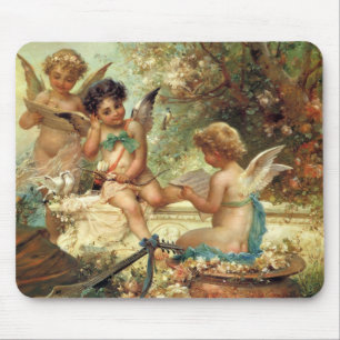 Musician Angels van Hans Zatzka, Victoriaans kunst Muismat