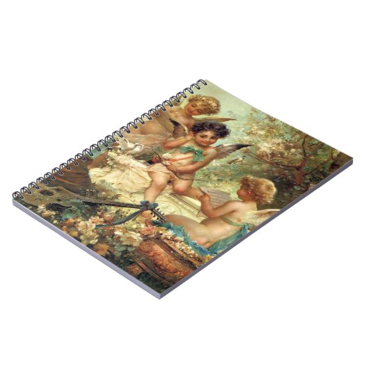 Musician Angels van Hans Zatzka, Victoriaans kunst Notitieboek (Linkerzijde)