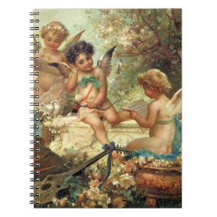 Musician Angels van Hans Zatzka, Victoriaans kunst Notitieboek