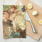 Musician Angels van Hans Zatzka, Victoriaans kunst Theedoek (Quarter Fold)