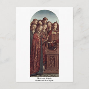 Musician Angels van Hubert Van Eyck Briefkaart
