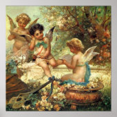 Musician Angels Victorian Fine Art Poster (Voorkant)