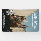 Musician Band Artist Your Logo & Qr Code Spandoek (Horizontaal)