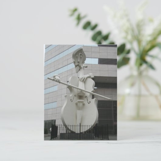 Musician Beeld Briefkaart (Staand voorkant)