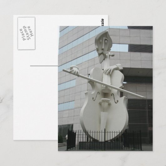 Musician Beeld Briefkaart (Voorkant / Achterkant)