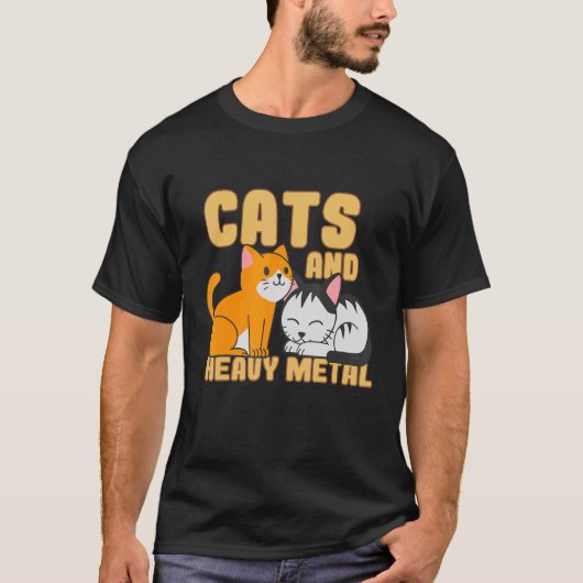 Musician Cat Instrumentalist Musical Heavy Rock Mu T-shirt (Voorkant)