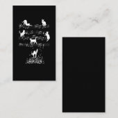 Musician Cat Lover Funny Music Notes Visitekaartje (Voorkant / Achterkant)