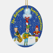 Musician Elves kerstversiering Keramisch Ornament (Rechts)