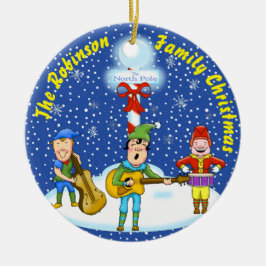 Musician Elves kerstversiering Keramisch Ornament