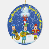 Musician Elves kerstversiering Keramisch Ornament (Links)