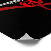 Musician Flutist Valentines Day Gift Orchestra Flu Poster (Hoek)