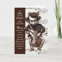 Musician Funny Cello Caricature Birthday