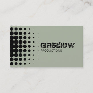 Musician Grunge Halftone Slate Gray Visitekaartje