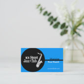 Musician Jazz Club Visitekaartje (Staand voorkant)