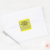 Musician License Square Sticker (Envelop)