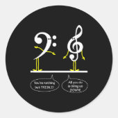 Musician Marching Band Music Funny Nothing But Tre Ronde Sticker (Voorkant)