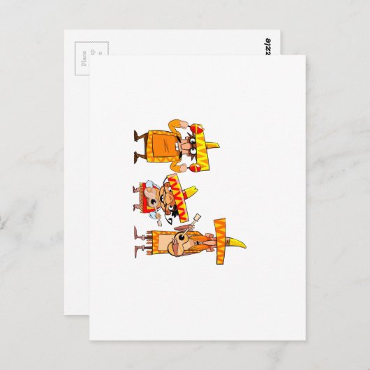 musician mariachi briefkaart (Voorkant / Achterkant)