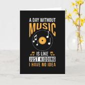 Musician Music Fan Gezegde Gift Kaart (Gele Bloem)