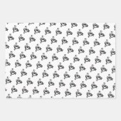 Musician Music Note Pattern Heart Inpakpapier Vel (Voorkant 3)