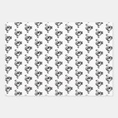 Musician Music Note Pattern Heart Inpakpapier Vel (Voorkant 2)